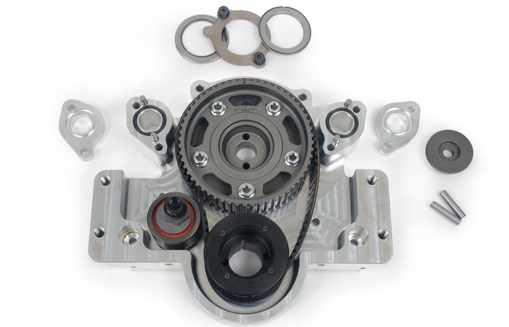 Small Block Ford Camshaft Belt Drive with BBC Accessory Mount Pads
