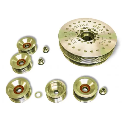 [1025-KIT] 2013-2015 Gen 5 Camaro 8 Rib Drive Conversion Kit w/EPS 10% Overdrive Damper #1025 (Standard Hub, Standard Pulley)