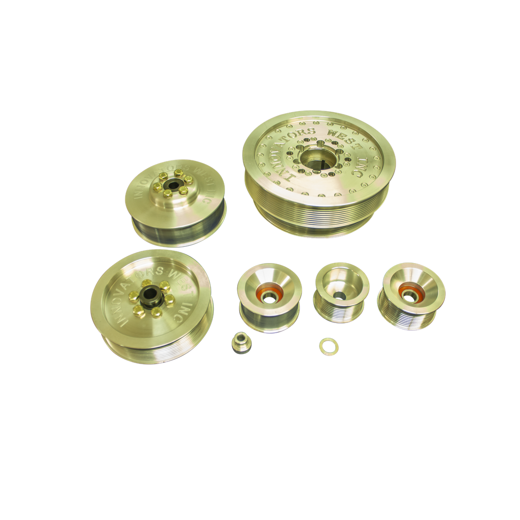 [908-KIT] 2010-2012 Gen 5 Camaro 10 Rib Drive Conversion Kit with 10% Overdrive Damper #908 (Standard Hub, Standard Pulley)